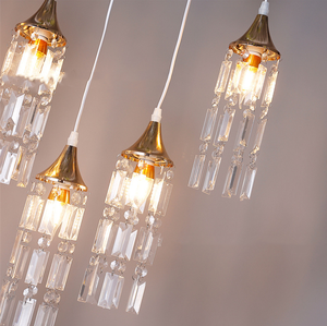 Lustre de barre de glace en cristal 10 de mariage lampe en cristal de plafond décoration de lumière acrylique décoration de pendentif de <span class=keywords><strong>salle</strong></span> de mariage - Product Image 3