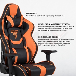 Silla Gamer Tmax de Malasia, la Mejor y Más Económica, Ergonómica, con Brazos 3D, Cuero Vintage Grueso, Giratoria, Reclinable, Estilo Deportivo - Product Image 3