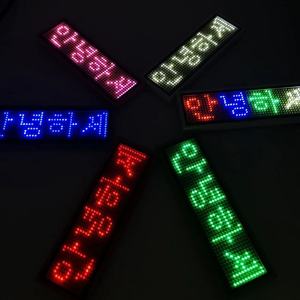 Mini Led Running Message Display Magnetic Led Name <b>Pin</b> <b>Badge</b> Moving Digital Message Led <b>Badge</b> Led Price Tag - Product Image 6