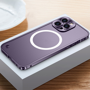 Étui de luxe en alliage d'aluminium pour <span class=keywords><strong>Iphone</strong></span>, mini Support magnétique, <span class=keywords><strong>Rechargeable</strong></span> sans fil, pour modèle 12 <span class=keywords><strong>13</strong></span> Pro Max 12 <span class=keywords><strong>13</strong></span>, nouveauté - Product Image 6