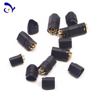 Connecteurs originaux AMASS MT60 Connecteur de balle 3 pôles 3.5mm Gaine antidérapante plaquée or Prise Lipo de batterie RC pour alimentation en laiton