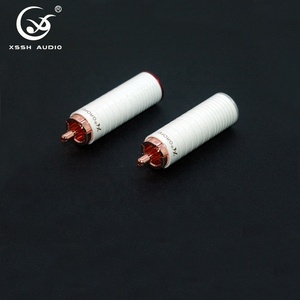 Haut de gamme XSSH YIVO <span class=keywords><strong>Audio</strong></span> HIFI bricolage OEM <span class=keywords><strong>adaptateur</strong></span> RCA 8.5mm trou de fil avec rouge pur cuivre blanc coque <span class=keywords><strong>Audio</strong></span> RCA prise Jack connecteurs - Product Image 6