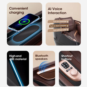 Sillón de Masajes Multifuncional de Lujo SL Track Shiatsu Thai Stretch Zero Gravity 4D para <span class=keywords><strong>Masaje</strong></span> Corporal Completo GUOHENG GH-9720 7 - Product Image 4