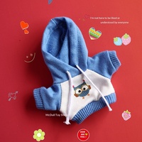 Peluche Bébé Petit Ours Chien en Tissu Sweat à Capuche Bicolore 0-24 Mois Série Fantaisie