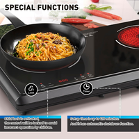 Table de cuisson électrique en céramique simple ou double Fengye 2000W+1500W, haute puissance, classe énergétique, portable, pour cuisine domestique