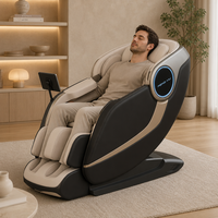 Chaise de massage 2025 de luxe avec musique IA, Shiatsu corps entier 4D, zéro gravité, meilleure qualité, chaise de massage à pression d'air