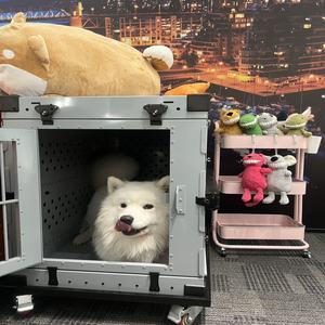 กรงสุนัขแบบพับได้กรงสุนัขมืออาชีพอุปกรณ์สำหรับงานหนักปรับแต่งได้ - Product Image 1