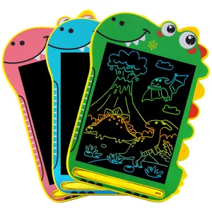 Tablet desain grafis untuk anak, Tablet menggambar bentuk dinosaurus dengan Doodle, Tablet menulis Lcd elektronik untuk anak-anak