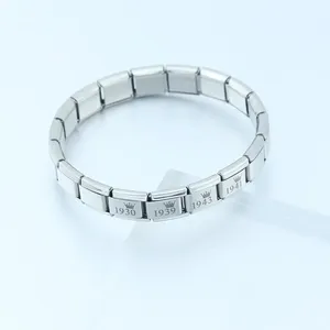 Hapiship Populaire Original Daisy Année de Naissance 1922 ~ 1955 Charm Links Fit 9mm Bracelet En Acier Inoxydable Bijoux DIY Making DJ428 - Product Image 4