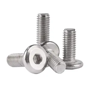 Sujetadores A2 M3 M4 M5 M6 M8 Cabeza plana Biselado Hexágono Máquina Tornillos Tornillo para muebles