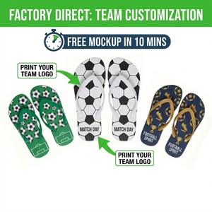 Pantuflas Personalizadas con Logotipo de Equipo de Fútbol, Regalos Promocionales al por Mayor, Chanclas de Fútbol, Servicio de Diseño Gratuito en 10 Minutos, Directo de Fábrica - Product Image 2