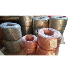 Cable de cobre estañado de 220V, funda de protección de Cable trenzado a tierra, malla plana, revestimiento de alambre de Metal extensible Flexible, trenzado desnudo - Product Image 4