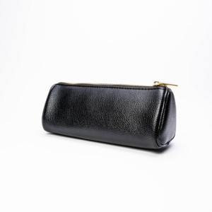 Glossy Black PVC Cosmetic Bag With Zipper Closure BSCI Factory Fashionable Logo <b>Case</b> for Girls <b>Makeup</b> or Wash Storage - Product Image 3