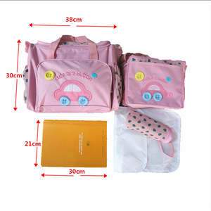 Bolsa de Viaje Impermeable para Mamá con Diseño de Auto de Dibujos Animados, Bolsa de Almacenamiento para Cambio de Pañales de Bebé, Ajustable, Duradera, 13 Pulgadas - Product Image 4