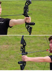 COOSPORT K-014 <span class=keywords><strong>Arco</strong></span> Compound in Lega di Alluminio a Tiro Diritto per Pesca e Sport all'Aperto, Non Ricurvo, 30-50 Libbre, 32 Pollici, Nero - Product Image 4