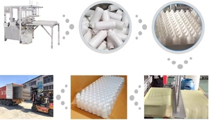 Machine automatique de remplissage et d'emballage pour flacons de sirop contre la toux de 30 ml, flacons vides en PET mat et ensacheuse - Product Image 6