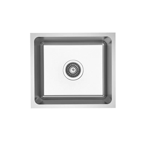 Fregadero de cocina utilitario de barra, cuadrado, mini, de un solo tazón, bajo encimera, de acero inoxidable SUS304 cepillado, antihuellas, de gran profundidad y diseño personalizado - Product Image 1