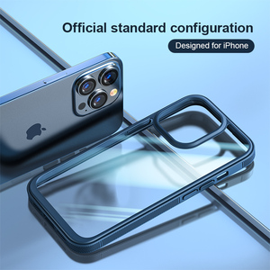 Funda Protectora Transparente Anti-<span class=keywords><strong>Golpes</strong></span> para iPhone 14, 13 Pro Max, Color Mate, TPU y PC, Nueva y Resistente <span class=keywords><strong>a</strong></span> Impactos 2024 - Product Image 4