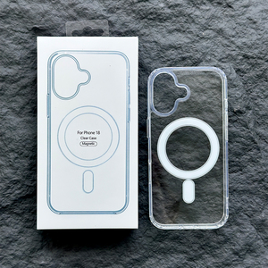 Coque de téléphone magnétique transparente en acrylique C010 pour iPhone 18 17 16 Pro Max – Vente en gros à bas prix, protection antichoc transparente - Product Image 3