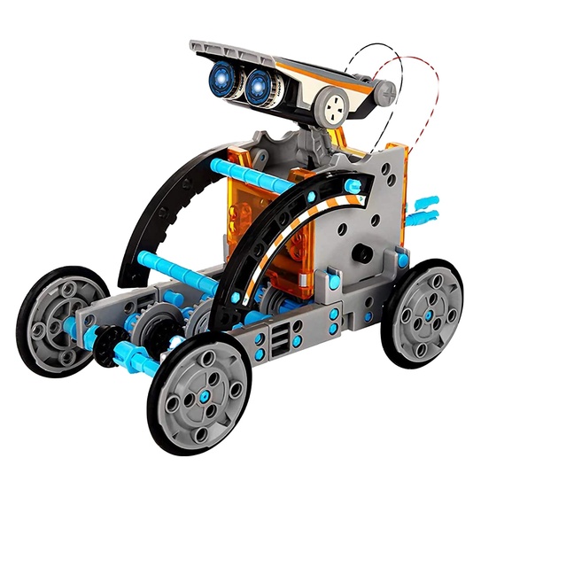 13-in-1 DIY Solar Robot Kit: Educational STEM Puzzle for Kids - Solar Powered Science Experiment Toy