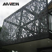 Revêtement mural extérieur en alliage d'aluminium décoratif moderne de 2,5/3/4/5 mm pour une utilisation en extérieur pour les hôtels et les murs-rideaux