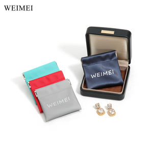 Bolsa magnética de cuero Pu con logotipo personalizado WEIMEI, bolsa de joyería Pu, bolsa de cosméticos impermeable para monedas con logotipo en relieve - Product Image 3