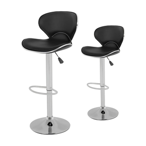 Tùy chỉnh hiện đại màu đen PU ghế ăn sáng đảo Ghế Bar Phân chiều cao điều chỉnh xoay ghế thanh - Product Image 2