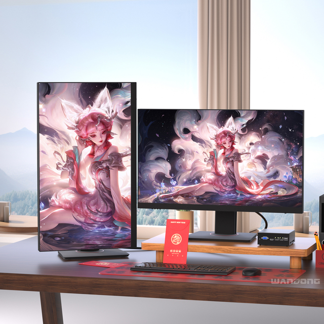 27" Core I7/i9 Business Monoblock Curved Monitor All-in-One PC DDR4 32GB RAM 1TB SSD Windows 10 DVD-ROM 16GB Video Memory