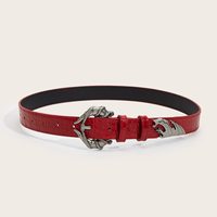 Ceintures de créateur Jiahao, style Y2K foncé, ceinture noire en cuir à motif lychee avec boucle en métal, ceintures punk pour hommes