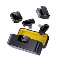 Microphone Lavalier Cardioïde Sans Fil à Portée Étendue T40 C, Microphone Professionnel à Haute Sensibilité avec Réseau de Suivi Sonore pour Flotte de Microphones