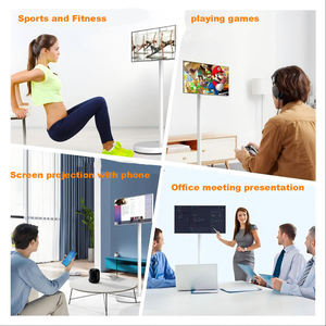 27 inch Battery Powered thông minh màn hình TV tương tác TV 1300W Máy Ảnh 1080p Thông minh TV với bánh xe dễ dàng di chuyển xung quanh - Product Image 5