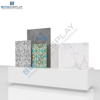 Fabrik Direkt verkauf Günstiger Preis Einfache Keramik fliesen Glass chlitz Stein Granit Display Racks für Showroom