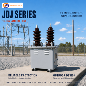 Transformateur de puissance inductif immergé dans l'huile série <span class=keywords><strong>JDJ</strong></span> 13,8 kV, PT/VT extérieur pour la protection et la mesure des sous-stations avec enroulement en cuivre - Product Image 1