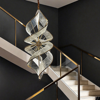 Lustre de plafond moderne de luxe pour grandes maisons, fabriqué en Chine, idéal pour les plafonds hauts