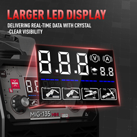 ANDELI Vente directe d'usine - Machine à souder MIG-135 220V LED Mig MMA Flux Mig