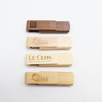 Clé USB double 3.0 Type-C 64 Go, étanche et durable, compatible avec les ordinateurs de bureau, les ordinateurs portables et les téléviseurs, clé USB en bois