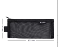 Trousse à crayons transparente, organiseur de papeterie spécifique aux examens pour étudiants, sac de papeterie élégant, minimaliste, portable, grande capacité