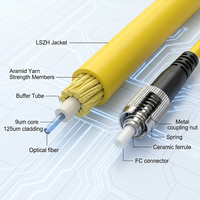 LC OM3 Duplex Fiber Optic Patch Cord 2.0mm 1m/2m/3m/5m/10m for FTTH/FTTB/FTTX Networking Data Center
