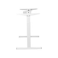 Ada en forme de L électrique réglable en hauteur à trois pieds et trois moteurs cadre de bureaux pour ordinateur portable debout avec angle de 90