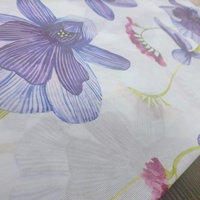 Drap-housse simple imprimé floral personnalisable tricoté en polyester tissé léger différentes tailles-tissu en coton textile de maison