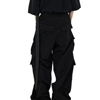 Nouvelle Arrivée 2026 Diablo Pioneer Design de niche Pantalon évasé taille haute à cordon de serrage coupe ample style utilitaire tendance en Polyester Coton