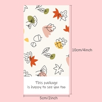 Rose merci autocollants sceau étiquettes 6*15cm petite entreprise paquet de produits décorer autocollants papeterie fournitures