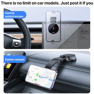 Newest Design <strong>Yesido</strong> C292 15W Magnetic Suction Wireless Charging Car Holder Wireless Phone Charger Holders - Product Image 5