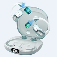 Earbud TWS OWS02 Grosir, Desain Open Ear, Baterai Magnetik Dapat Ditukar, Stereo HiFi, Headphone Olahraga, Logo Kustom OEM