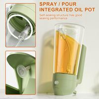 Botol Semprot Minyak Dapur 2in1 Ramah Lingkungan Kapasitas Besar 470ml, Dispenser Minyak Zaitun Kaca, Stok Grosir, OEM Cina