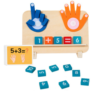 Meilleures ventes : Ensemble de jouets éducatifs Montessori inspirés pour l'apprentissage des mathématiques – Tableaux de comptage au doigt, d'addition et de soustraction pour enfants - Product Image 2