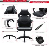 Chaise de bureau ergonomique en mesh rouge pour le gaming, avec appui-tête et accoudoirs, JOHOOFURNITURE DDP EU Warehouse Gaming Computer Silla Gamer