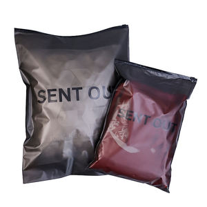 <span class=keywords><strong>Bolsas</strong></span> de PVC/EVA con Cierre <span class=keywords><strong>para</strong></span> Camisetas y Jeans, Diseño Nuevo 2025, Reciclables, Personalizadas, Color Negro Mate Esmerilado, con Impresión de Serigrafía - Product Image 3