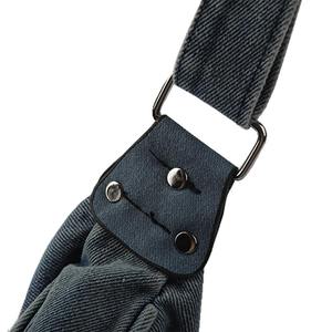 Kore Modası Yıkanmış Kot Çapraz Askılı Çanta Kadın Minimalist Mantı Şeklinde Omuz Çantası Günlük Kullanım Trend Şık - Product Image 4