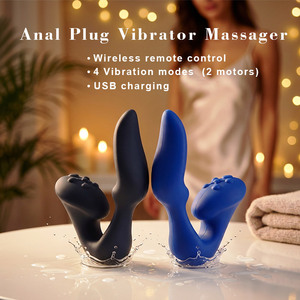 Jouets sexuels télécommandés pour adultes, pour hommes et femmes, stimulateur clitoridien, plug <span class=keywords><strong>anal</strong></span>, jouets sexuels féminins, <span class=keywords><strong>double</strong></span> vibration, plaisir sexuel - Product Image 3